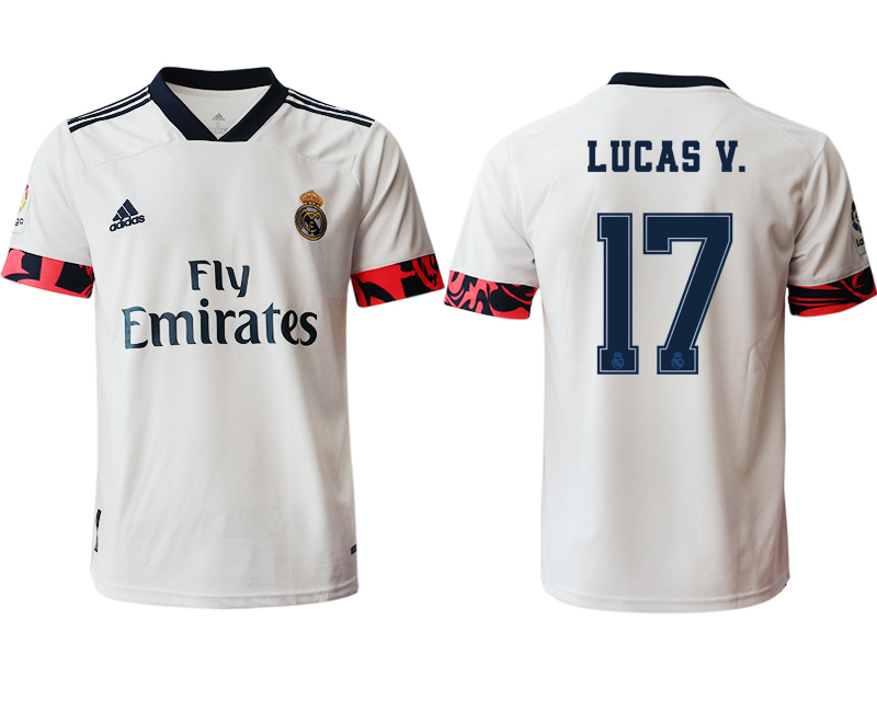 Men 2020-2021 club Real Madrid home aaa version #17 white Soccer Jerseys2
